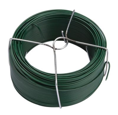 Draad gepl. 3.8mm x 50m RAL 6005 groen