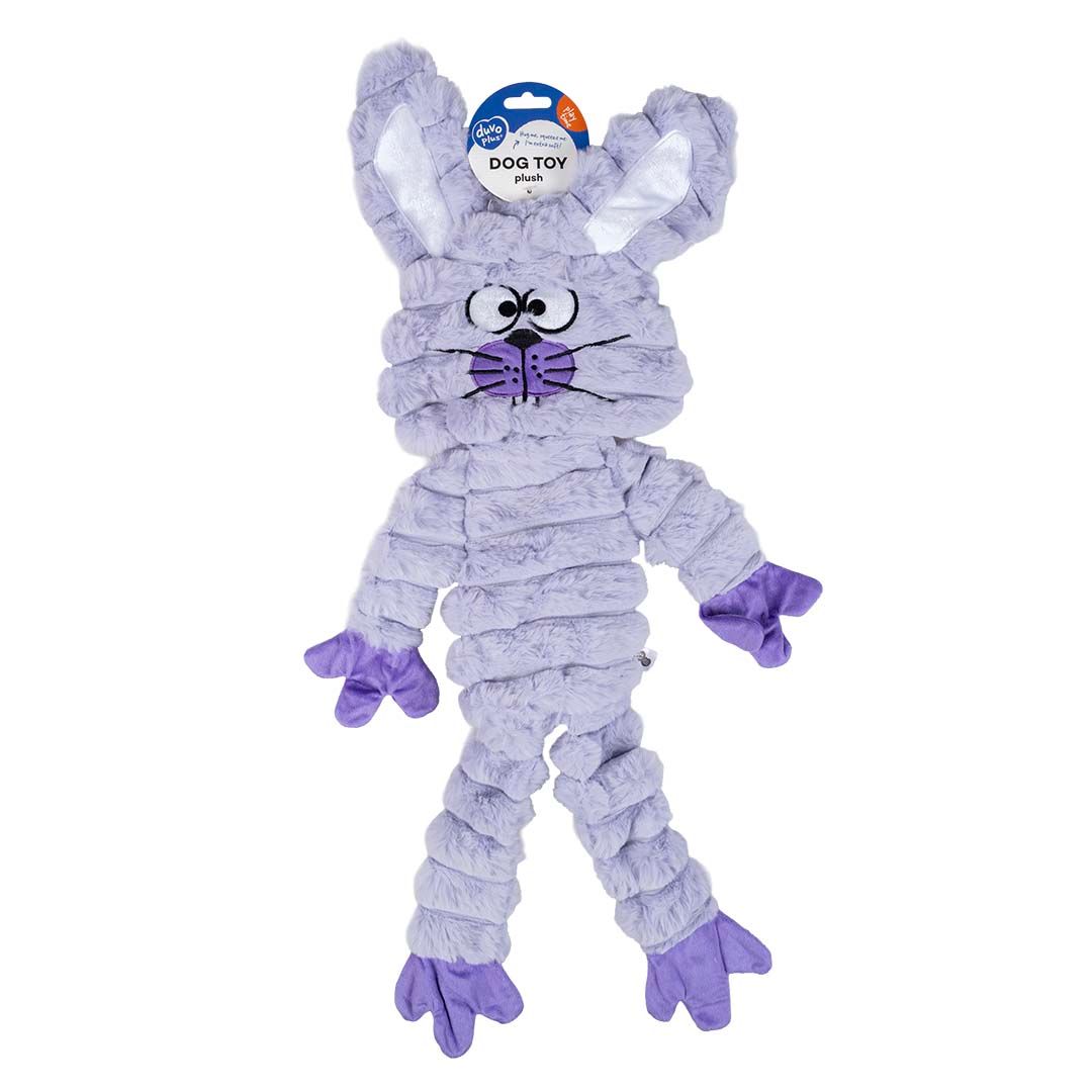 Pluche Huggi konijn Grijs Small