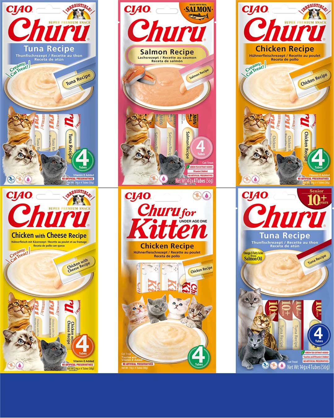 CIAO Churu Senior 10+ tonijn 4x14g