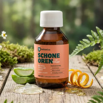 Natuurlijke oorreiniger voor honden - 100 ml - Tegen oorsmeer, oormijt en oorontstekingen Natuurlijke oorreiniger voor honden - 100 ml - Tegen oorsmeer, oormijt en oorontstekingen