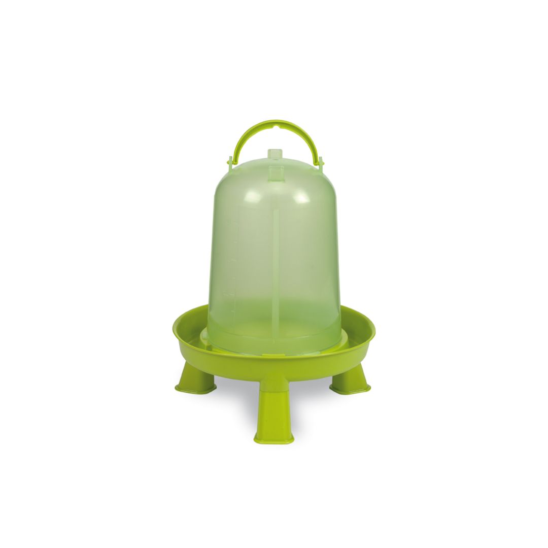 ECO POULTRY WATERBAK 5 L. MET POTEN (LIMEGROEN)