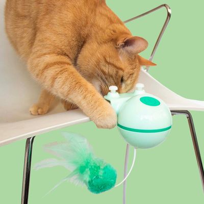 Kattenspeeltje Reckless Roxy 8.4x11x11cm muntgroen/groen