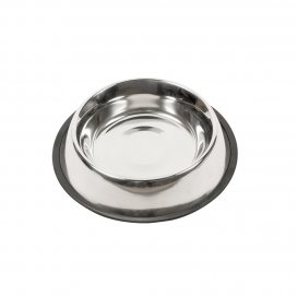 INOX EETBAK RUBBER RAND 470ml-19cm zilver