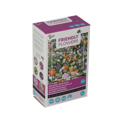 Buzzy® Strooidoos Bloemen - Friendly Flowers Bijen Laag - 25m²
