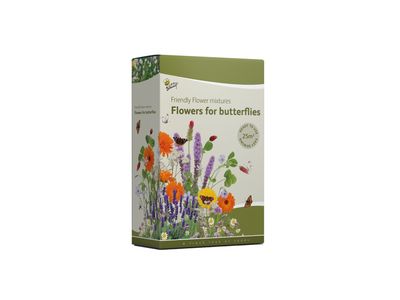 Buzzy Friendly Flowers Strooidoos - Vlinders Laag - 25 m²