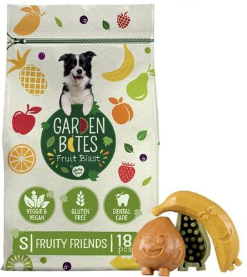 duvoplus Garden Bites - Fruity Friends Hondensnacks - Hondensnoepjes - Vegetarisch &amp; Glutenvrij - Small 18st