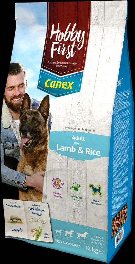 HF CANEX ADULT LAMB + RICE 12KG