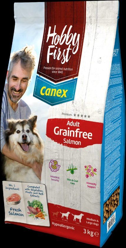 HF CANEX ADULT GRAINFREE SALMON 12KG