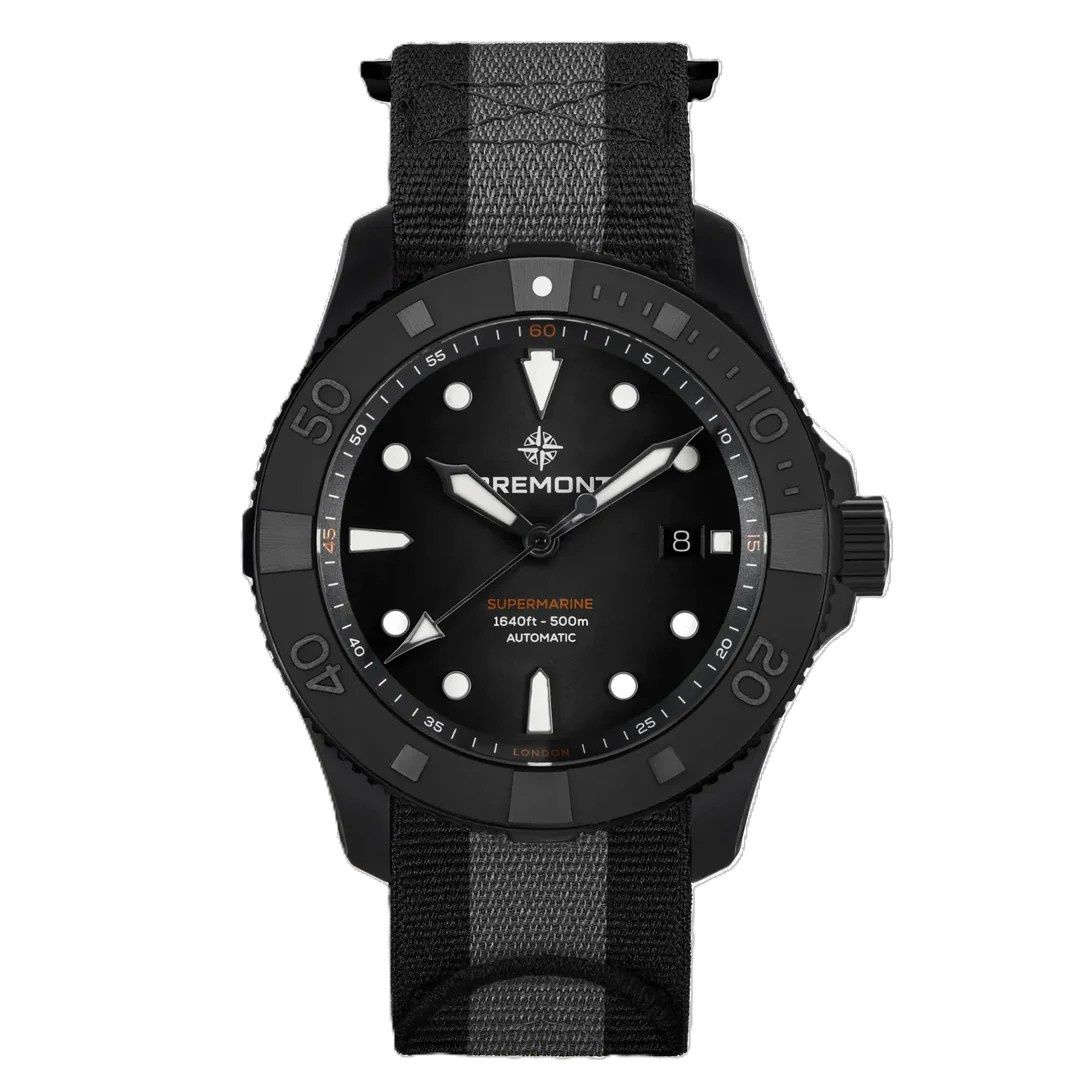Bremont Supermarine Full Ceramic, Tactical Black 500M- NATO STRAP Bremont Supermarine Full Ceramic, Tactical Black 500M- NATO STRAP