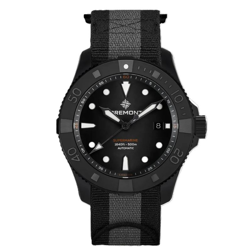 Bremont Supermarine Full Ceramic, Tactical Black 500M- NATO STRAP