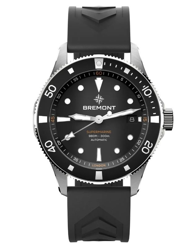 Bremont Supermarine 300M Date (Black Dial, Rubber Strap)