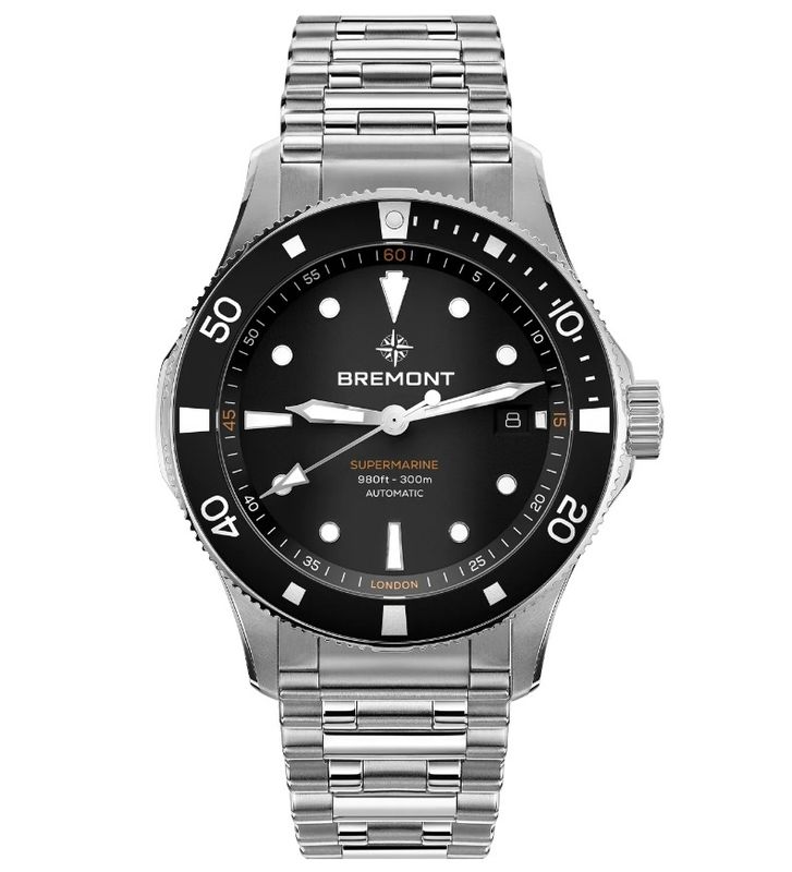 Bremont Supermarine 300M Date (Black Dial, Bracelet)