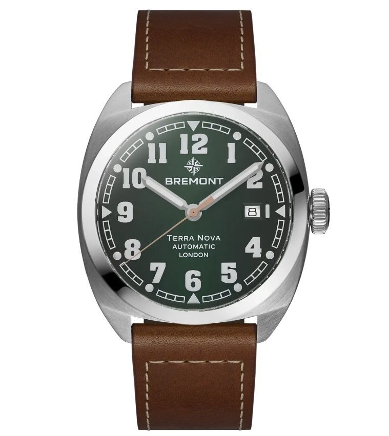 Bremont Terra Nova 40.5MM Date (Green Dial, Leather Strap)