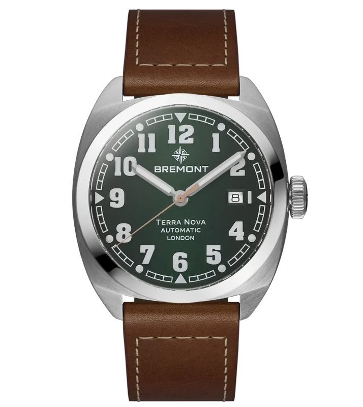 Bremont Terra Nova 40.5MM Date (Green Dial, Leather Strap) Bremont Terra Nova 40.5MM Date (Green Dial, Leather Strap)