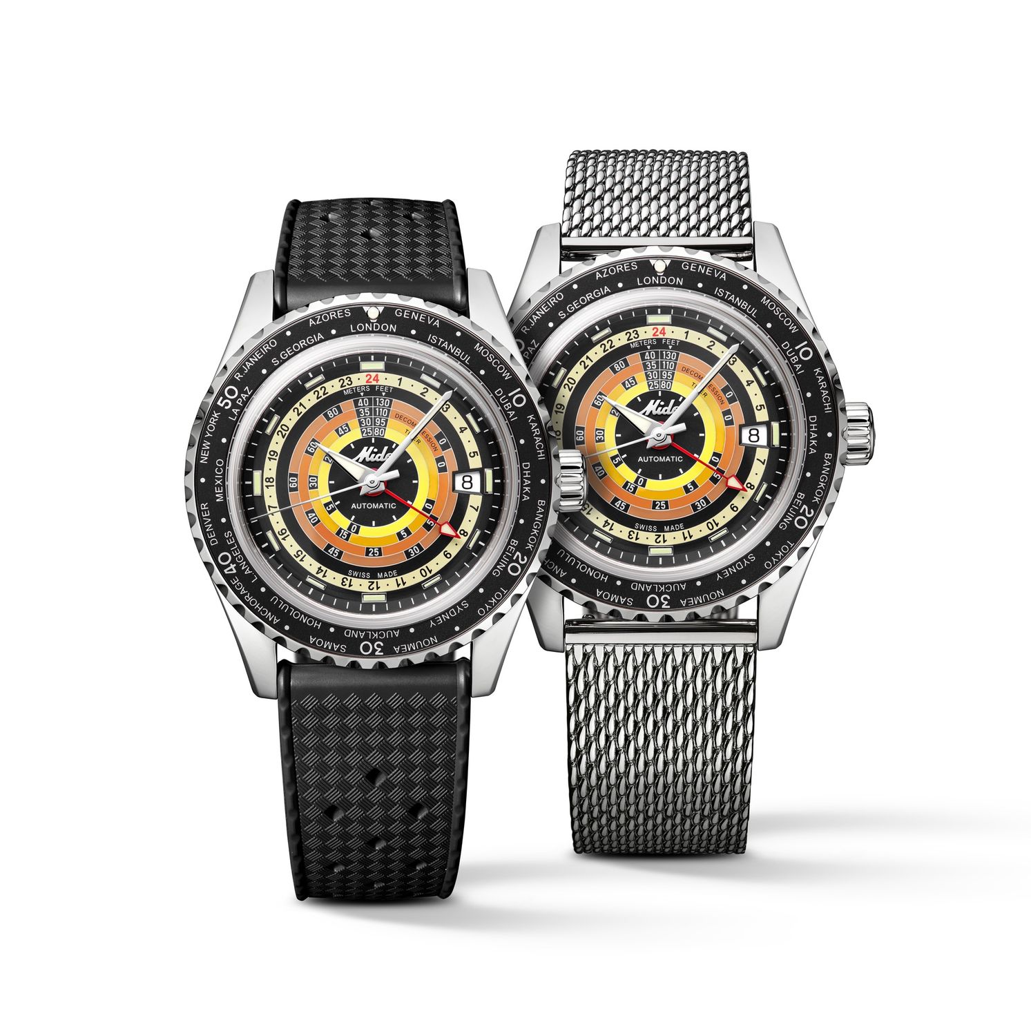 MIDO Ocean Star Decompression Worldtimer - M0268291705100