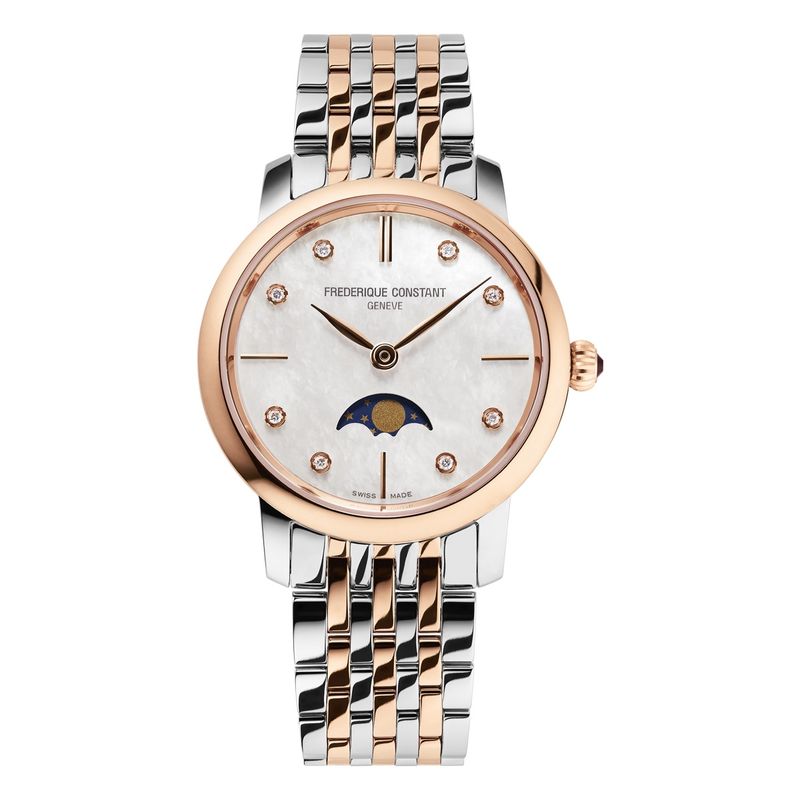 Frederique Constant Classics Slimline Ladies Moonphase - FC-206MPWD1S2B Frederique Constant Classics Slimline Ladies Moonphase - FC-206MPWD1S2B