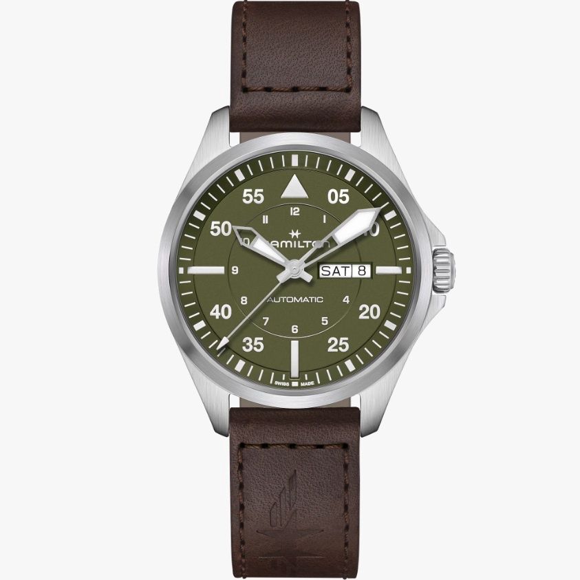 Hamilton Khaki Aviation Pilot Day Date Automatic | 42mm | H64635560 Hamilton Khaki Aviation Pilot Day Date Automatic | 42mm | H64635560