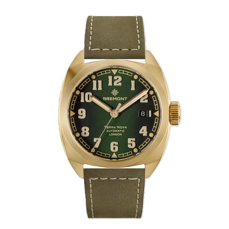 Bremont Terra Nova Bronze 40.5MM Date (Green Dial, Leather Strap) Bremont Terra Nova Bronze 40.5MM Date (Green Dial, Leather Strap)