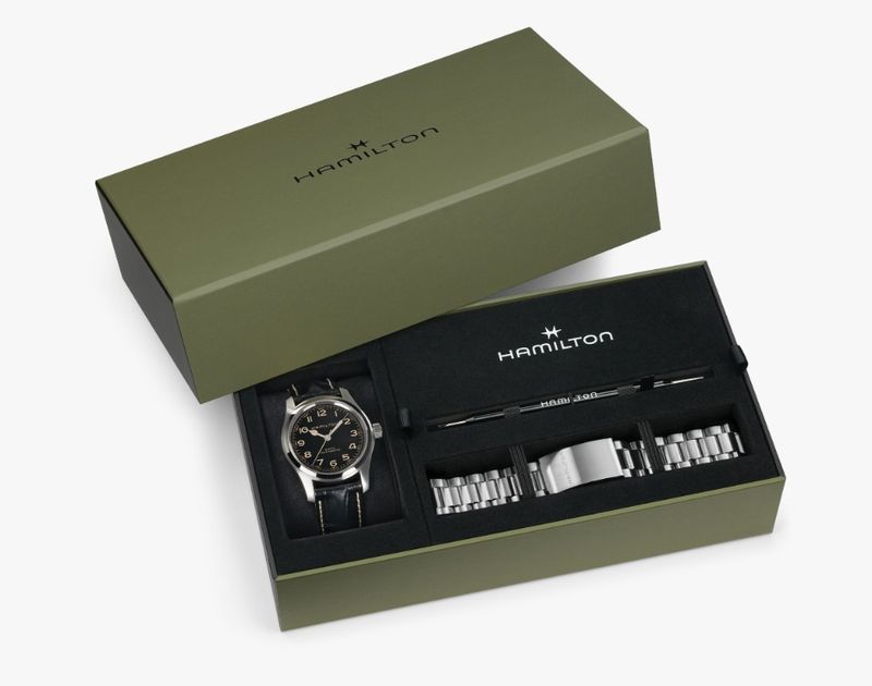 Hamilton Khaki Field Murph Auto 42mm Bracelet Bundle  | H70605732