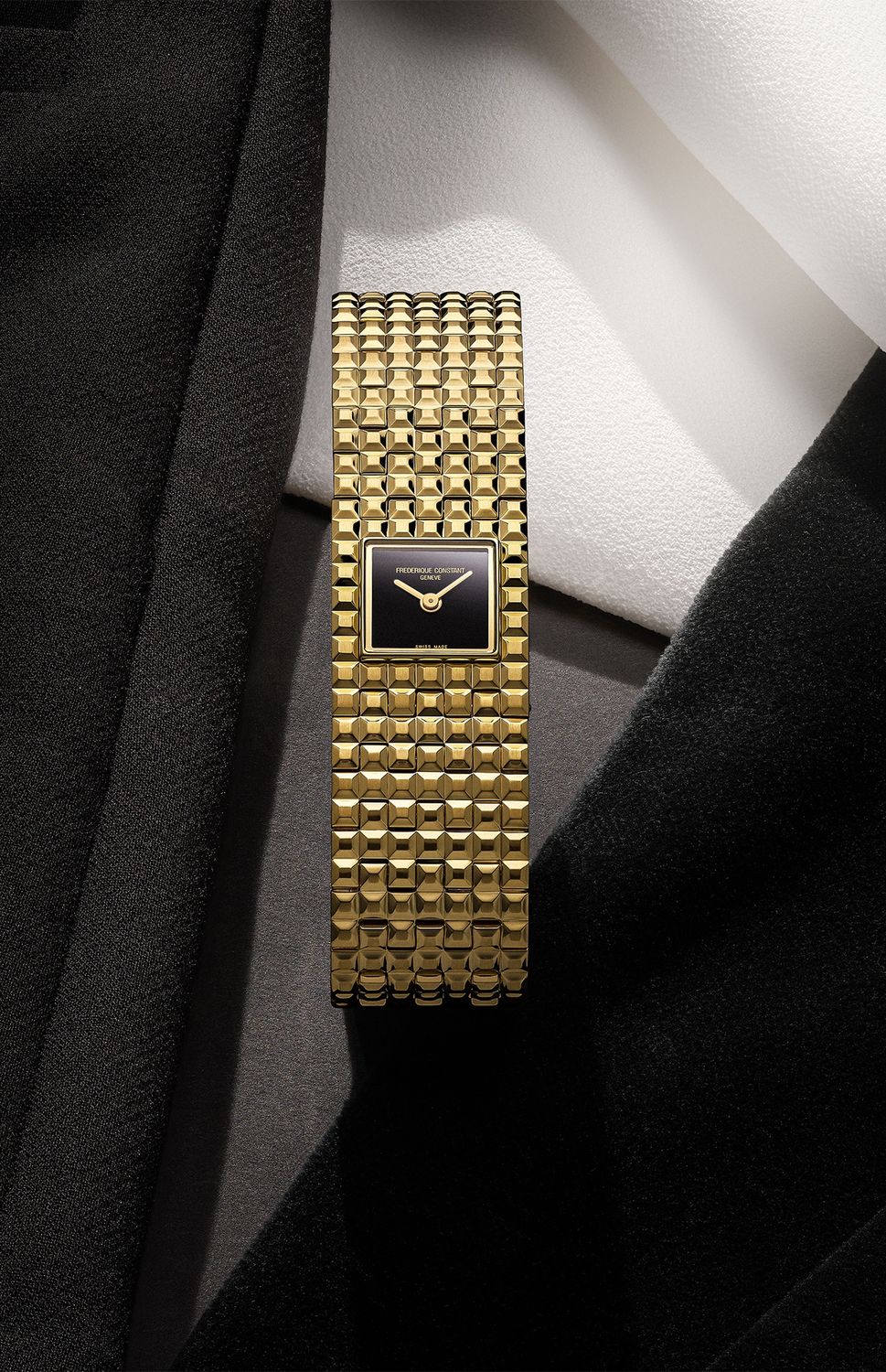 Frederique Constant Manchette,  Black Onyx Dial - FC-200ONB1MC5B