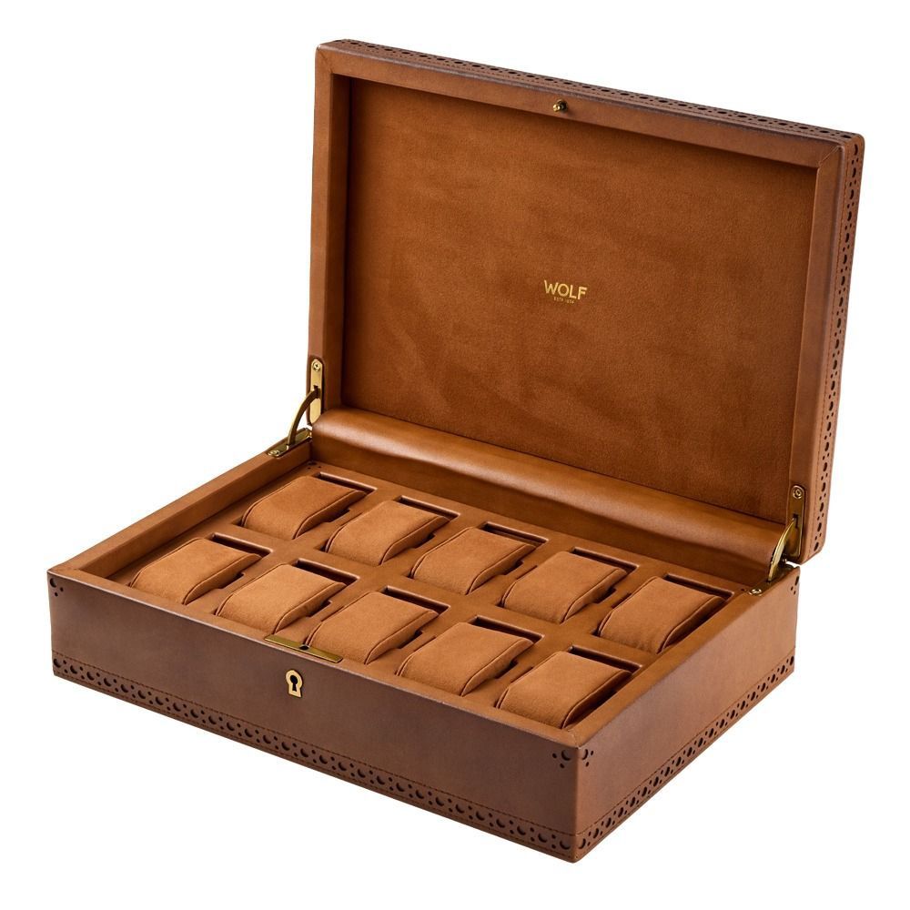 WOLF Brogue 10 Piece Watch Box WOLF Brogue 10 Piece Watch Box