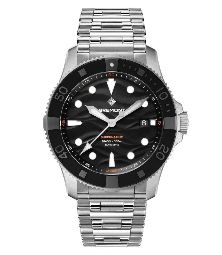 Bremont Supermarine 500m, Black Dial, Bracelet