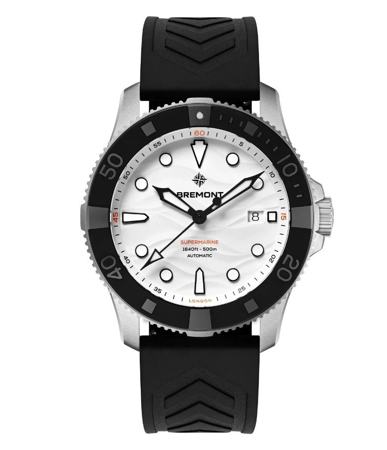 Bremont Supermarine 500m, Polar White, Rubber Strap Bremont Supermarine 500m, Polar White, Rubber Strap