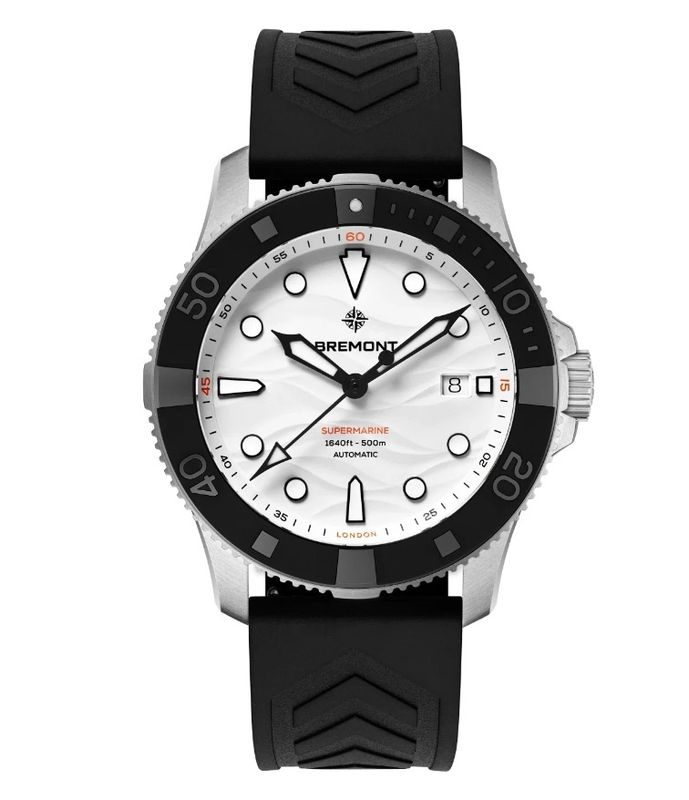 Bremont Supermarine 500m, Polar White, Rubber Strap