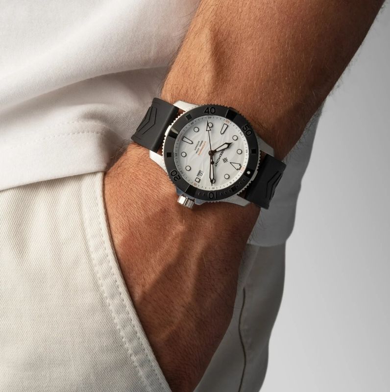 Bremont Supermarine 500m, Polar White, Rubber Strap