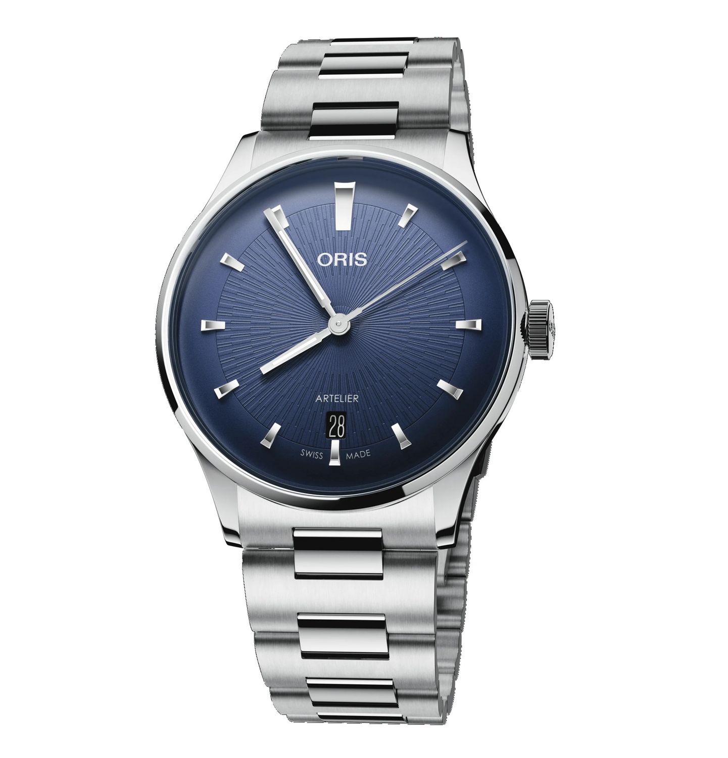 ORIS Artelier Date, Blue, Bracelet (01 733 7810 4055-07 8 20 20)