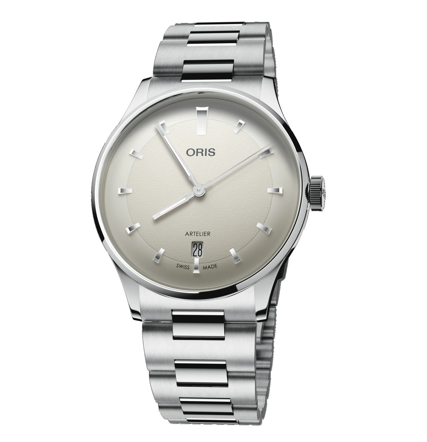 ORIS Artelier Date, White, Bracelet (01 733 7810 4051-07 8 20 20)