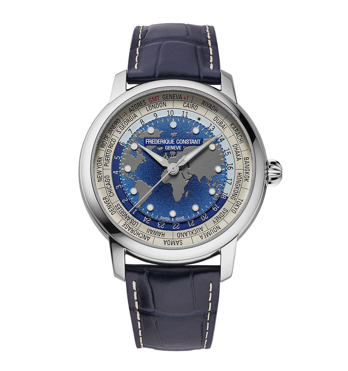 Frederique Constant Manufacture Classic Worldtimer - FC-719BLW3H6