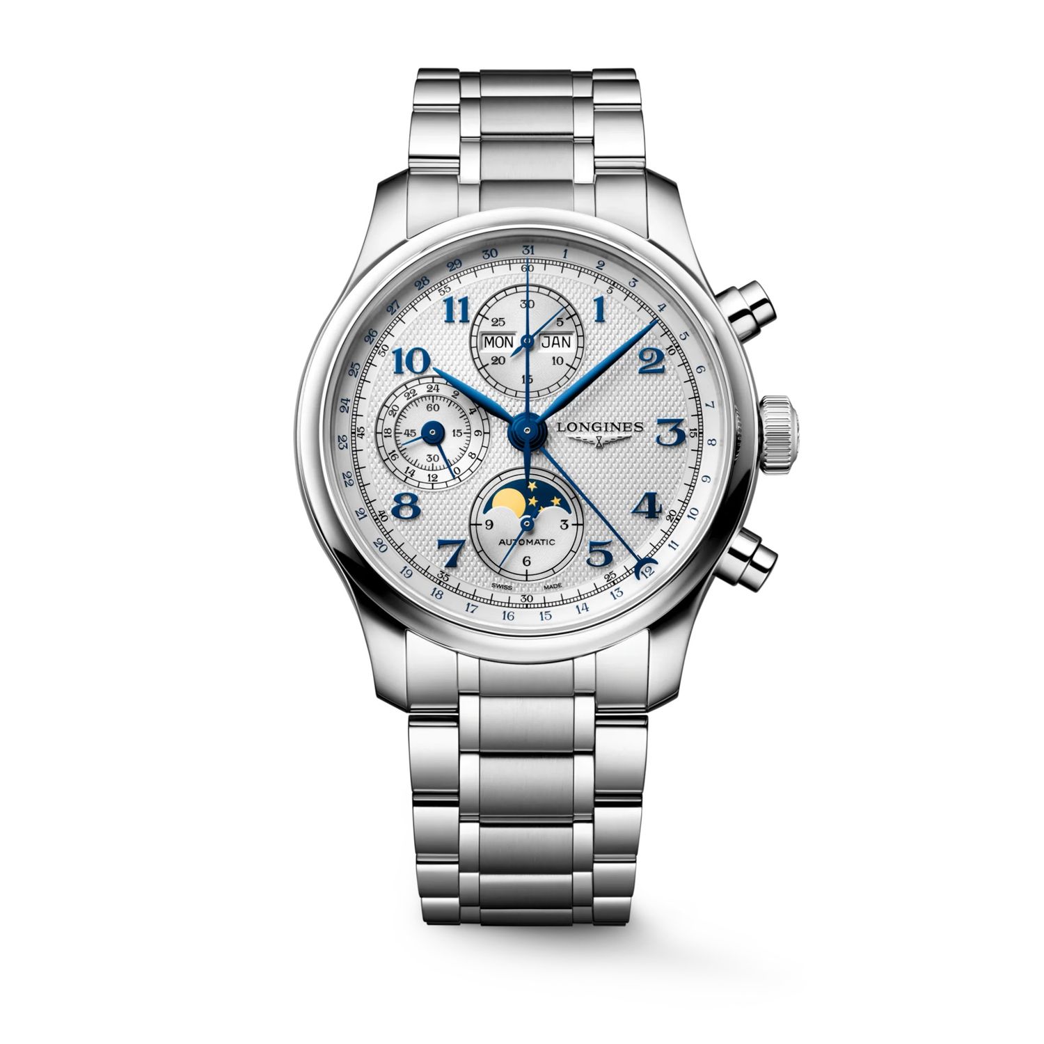LONGINES MASTER COLLECTION CHRONO MOONPHASE - L2.962.4.73.6 Automatic, Ø 41.00 mm