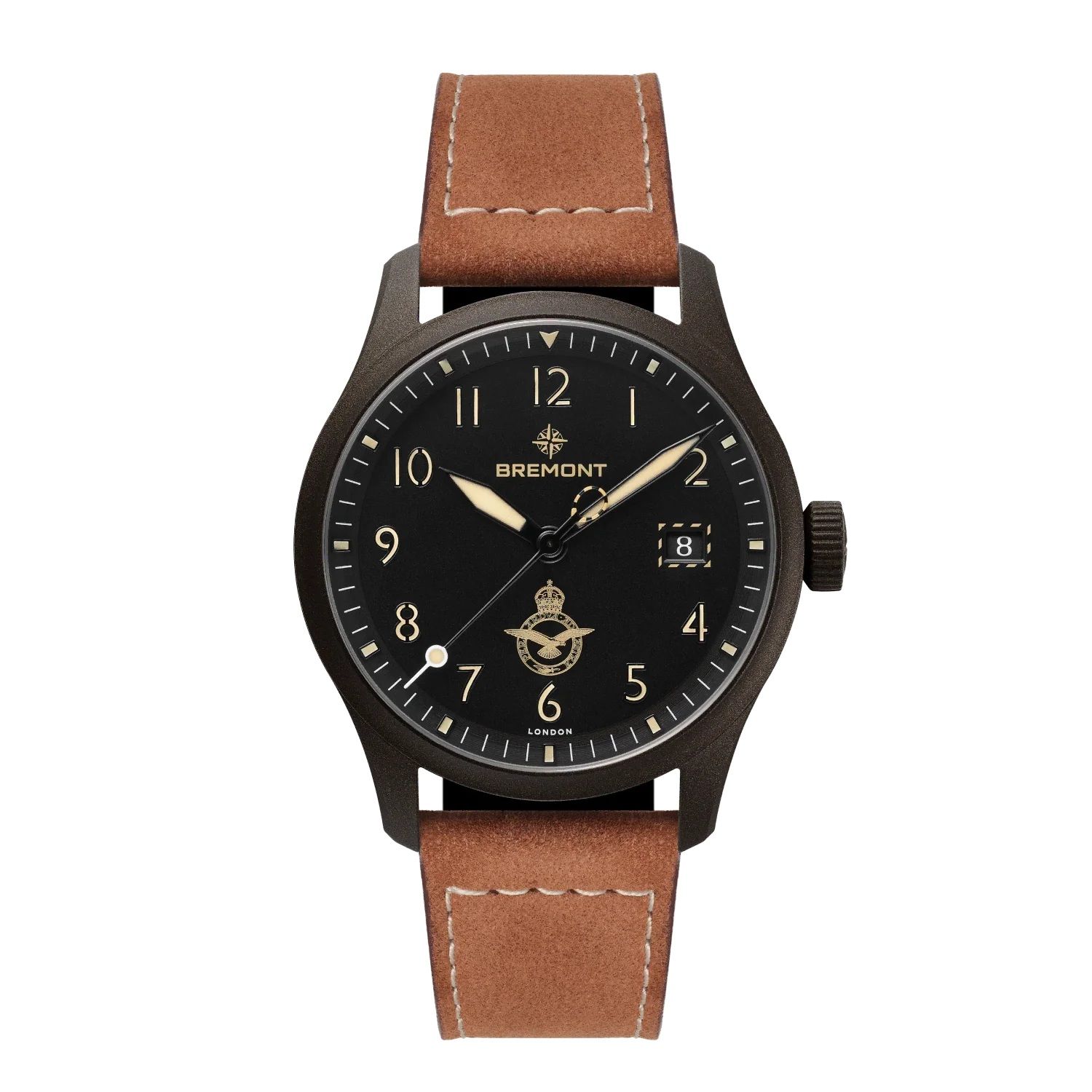 Bremont HMAF Altitude 39mm Date Leather Strap