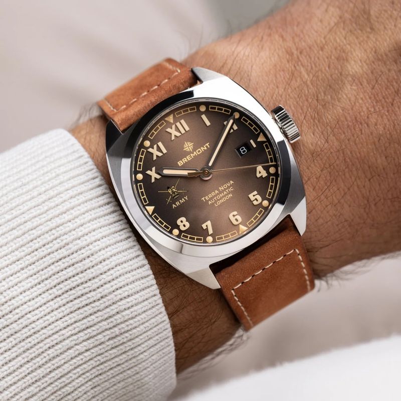 Bremont HMAF Terra Nova 40.5mm Date Leather Strap