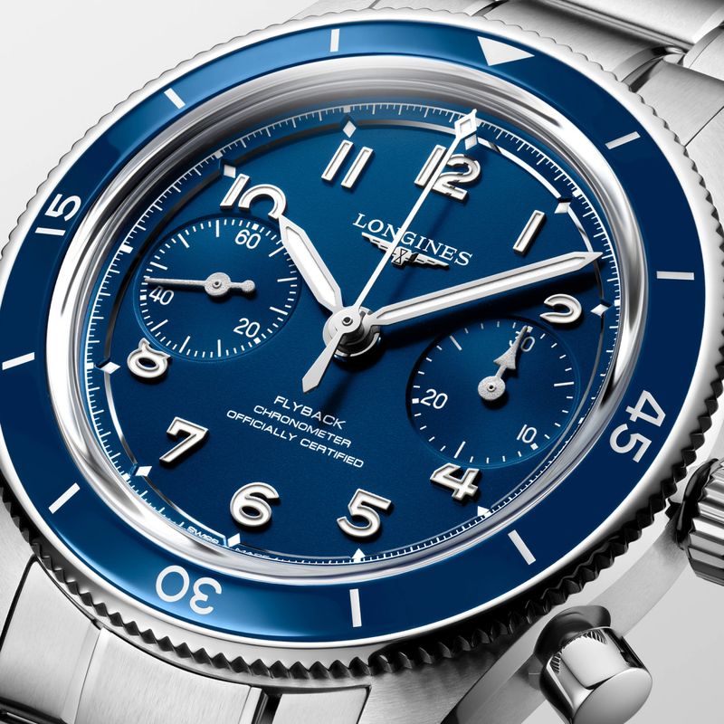 LONGINES Spirit Blue Flyback Chronograph - Mechanical - L3.721.4.93.6