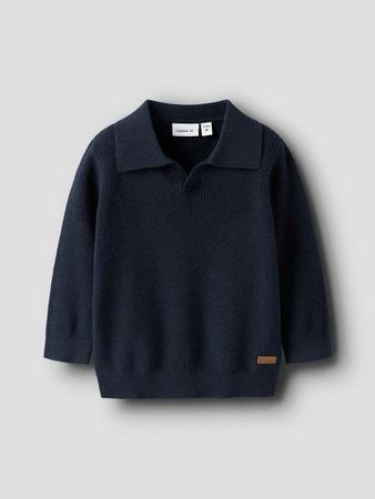 Name It Babytrui - Donkerblauw Gebreid met Kraag | Klassiek &amp; Comfortabel 13245225