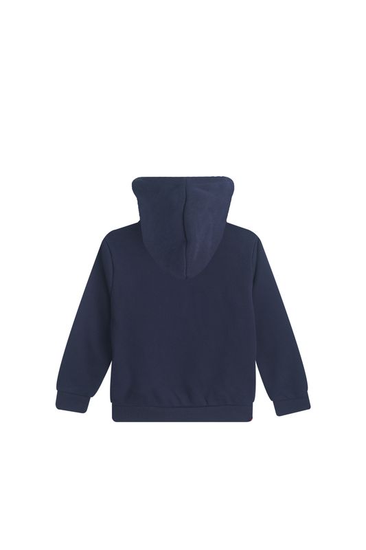 Mini Rebels Hoodie Jongens – Donkerblauw – Met Rits en Capuchon