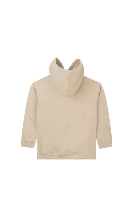 Awesome hoodie jongens – beige met “Nevermind” print – comfy &amp; cool
