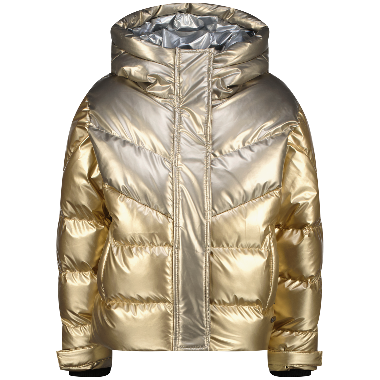 Vingino Toly Meisjes Winterjas – Goud Metallic – Gewatteerd &amp; Opvallend Warm