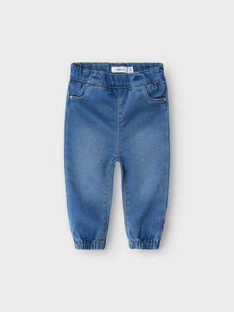 Name It Baby Jeans - Jog Denim Blauw | Comfortabele Spijkerbroek met Elastische Taille  13237412