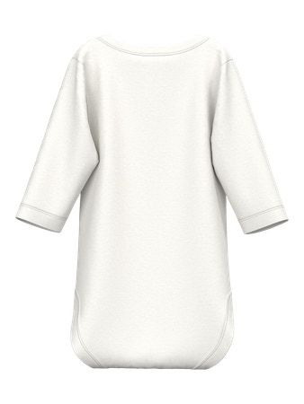 Name It Overslagromper - Gebroken wit | Zachte Romper met Lange Mouwen en Drukknoopsluiting 13249095