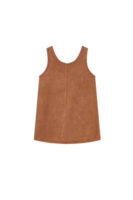 Someone – Meisjes Jurk Pinafore – Bruin