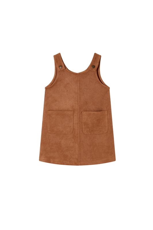 Someone – Meisjes Jurk Pinafore – Bruin