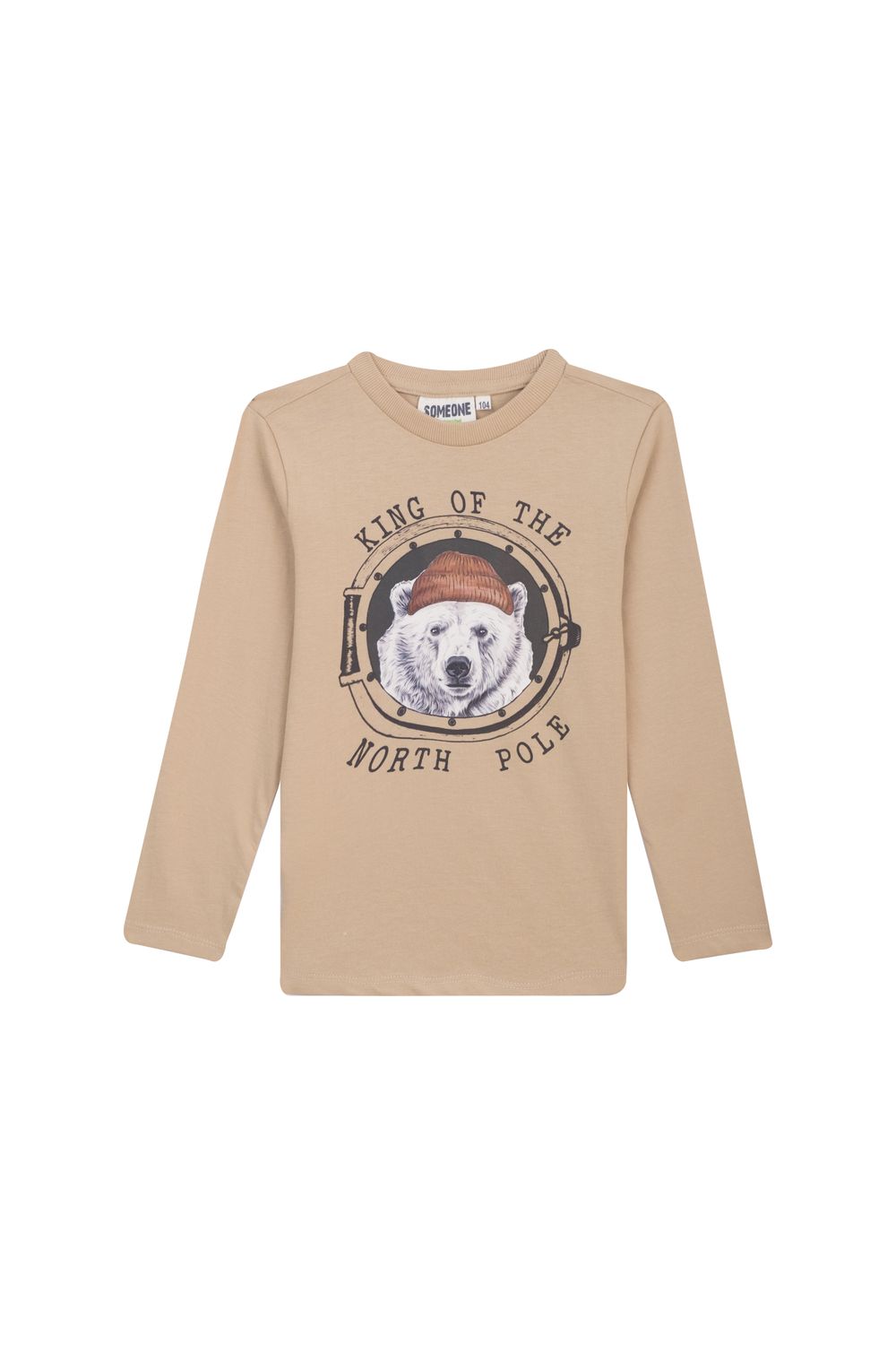 Someone – Jongens Longsleeve King of the North Pole – Beige BEAUFORT SB03E