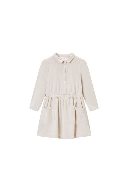 Someone – Meisjes Jurk Corduroy met Glitters – Beige