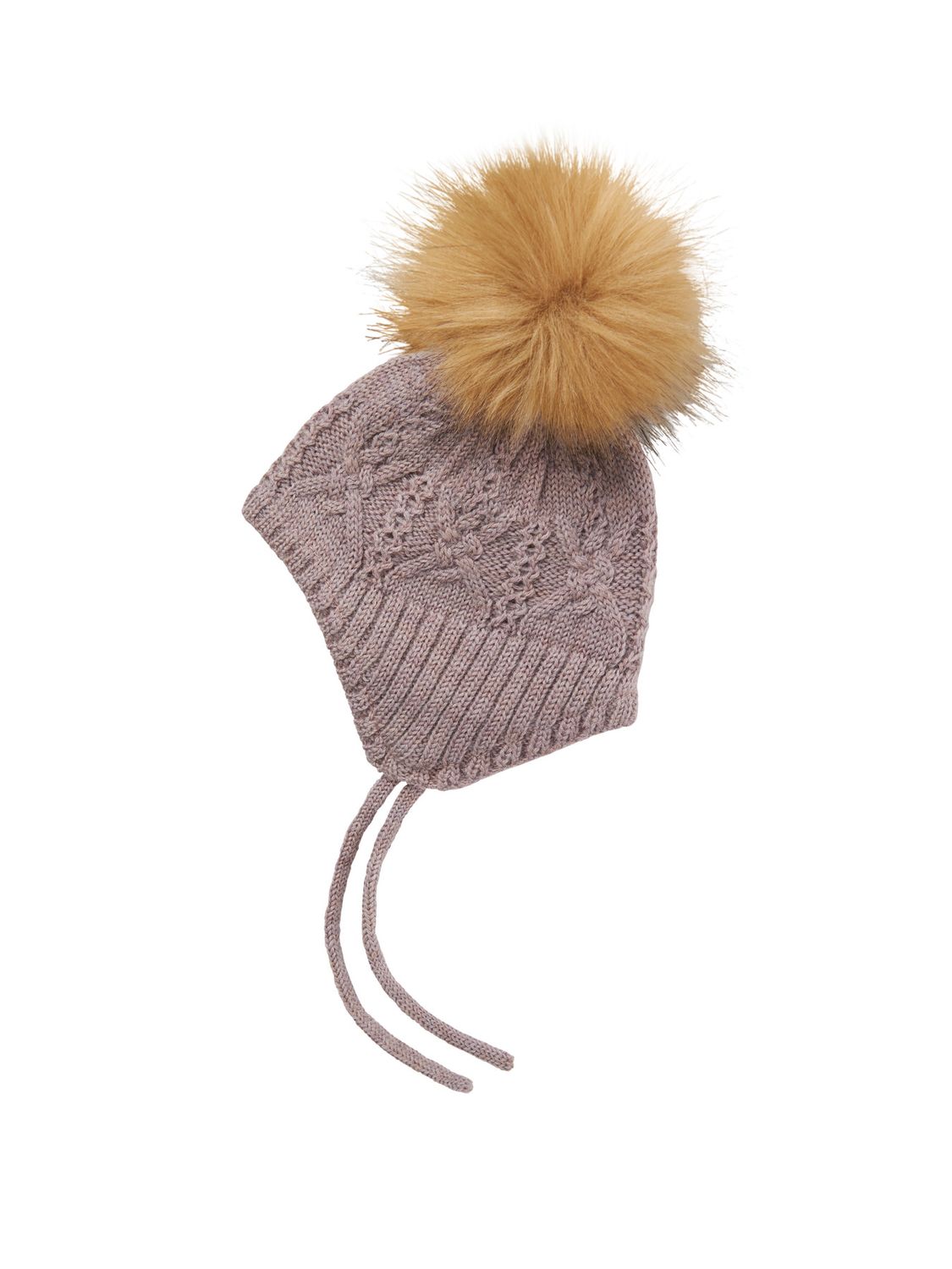NAME IT Gebreide Babymuts met Pompon – Oudroze 13228392