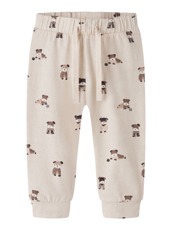 NAME IT Baby Joggingbroek Beige met Hondjes Print – 13251622