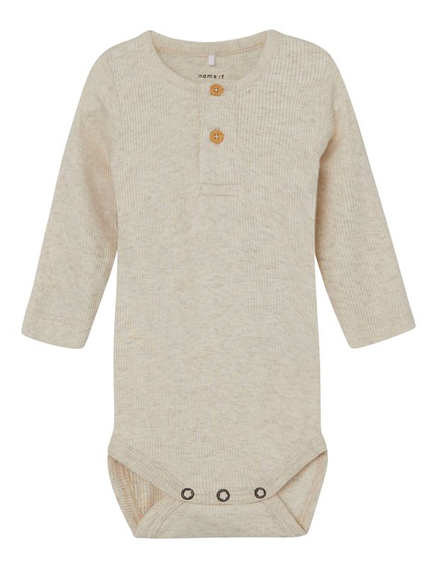 Name It baby body – ribstof beige – zacht &amp; comfortabel 13198041