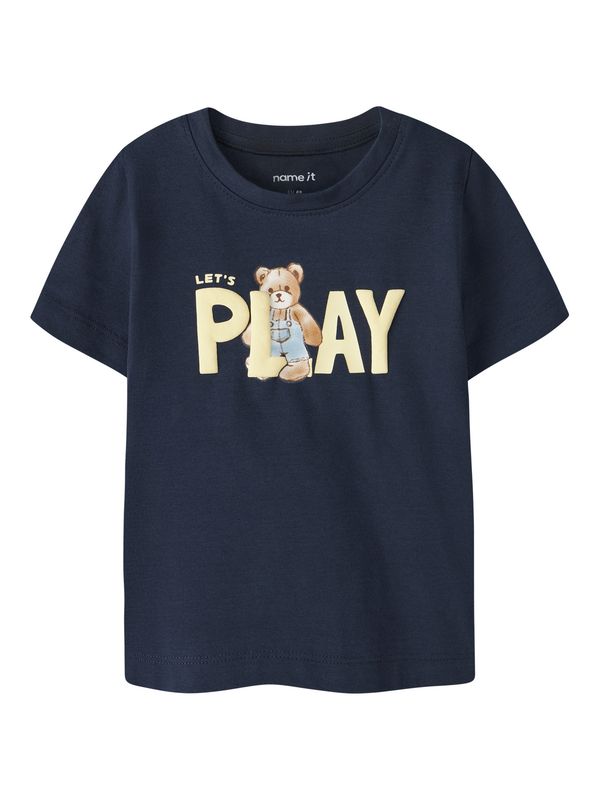 Name It baby T-shirt – donkerblauw met berenprint – zacht &amp; comfortabel 13257172